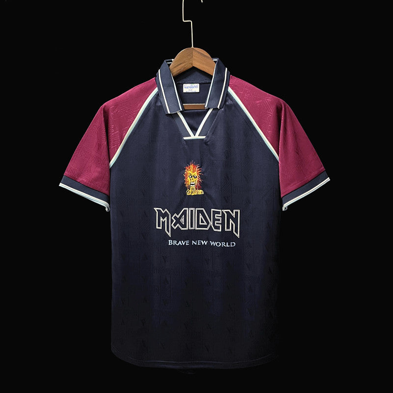 Camisa Retrô West Ham Iron Maiden 1999