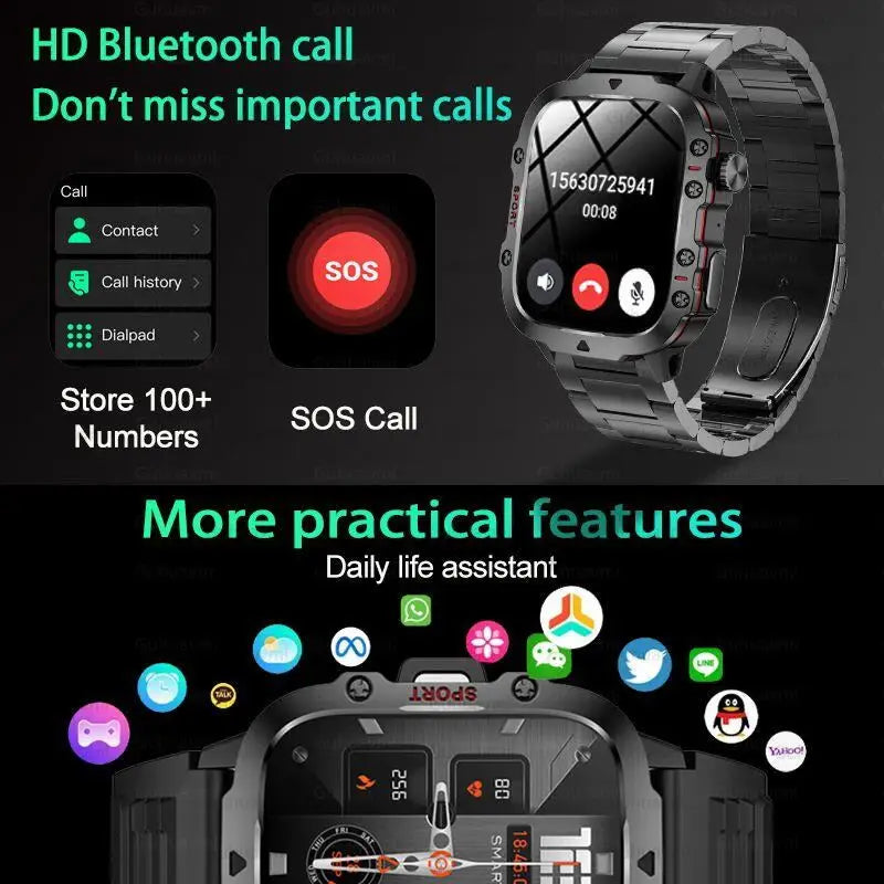 2024 New For Xiaomi Military Smart Watch Men